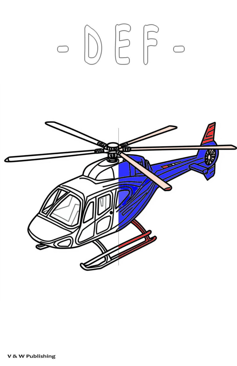 Helicopters Coloring Book | Page ARC