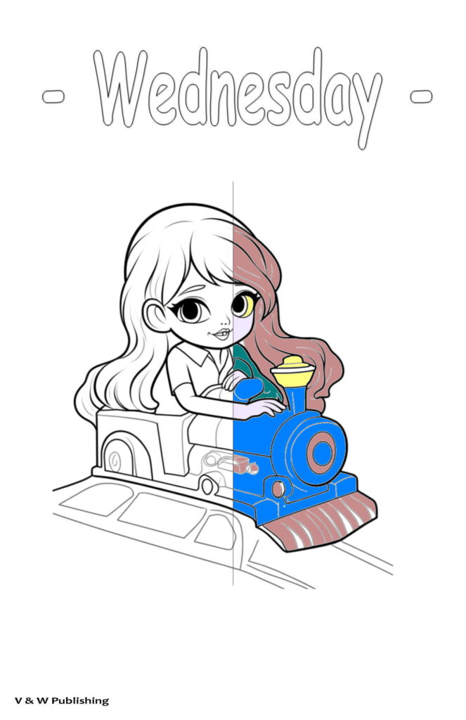 Trains Coloring Book | Page ARC