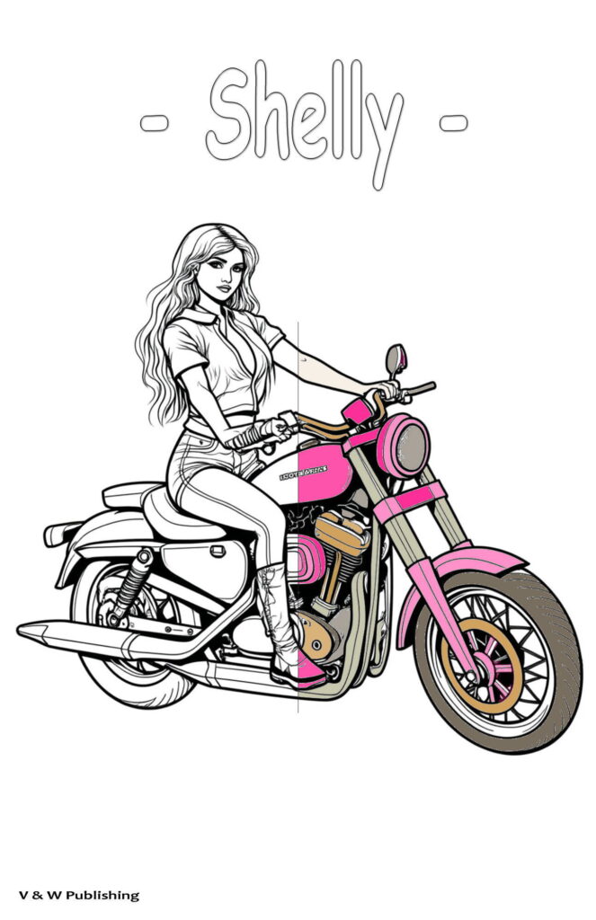 Motorcycles Coloring Book | Page ARC