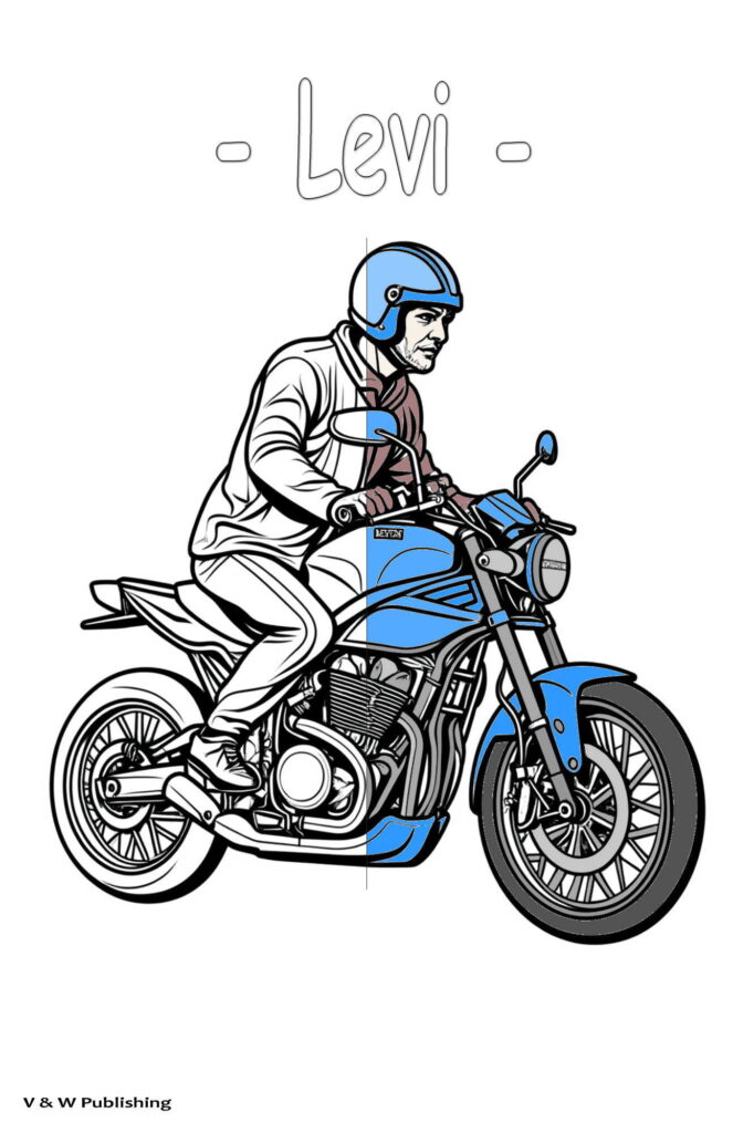 Motorcycles Coloring Book | Page ARC