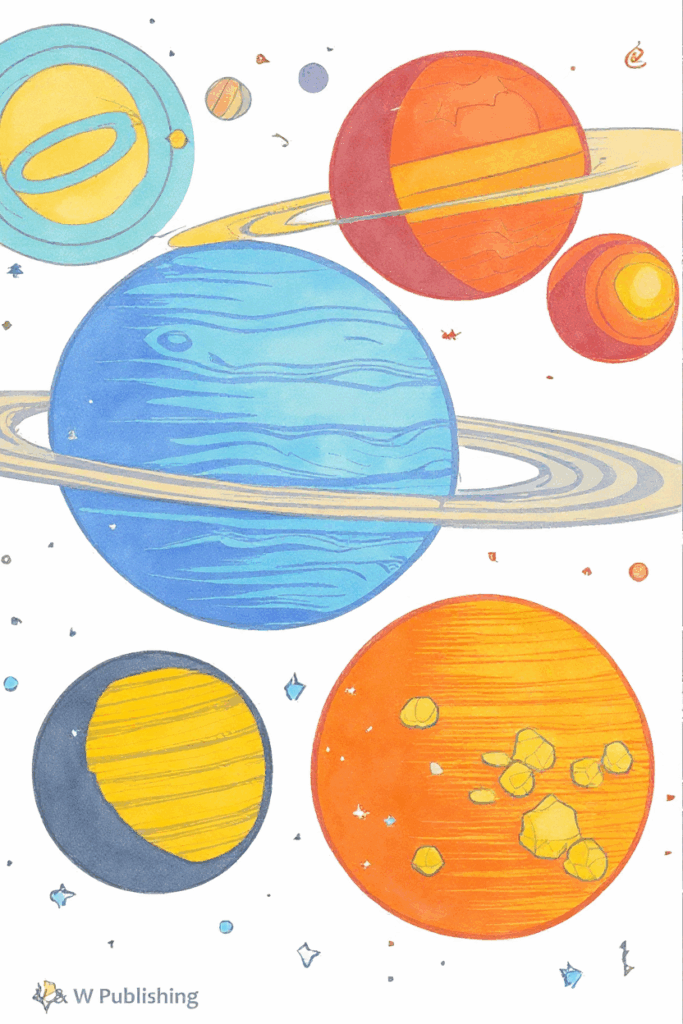 Lost Planets Coloring Book | Page ARC