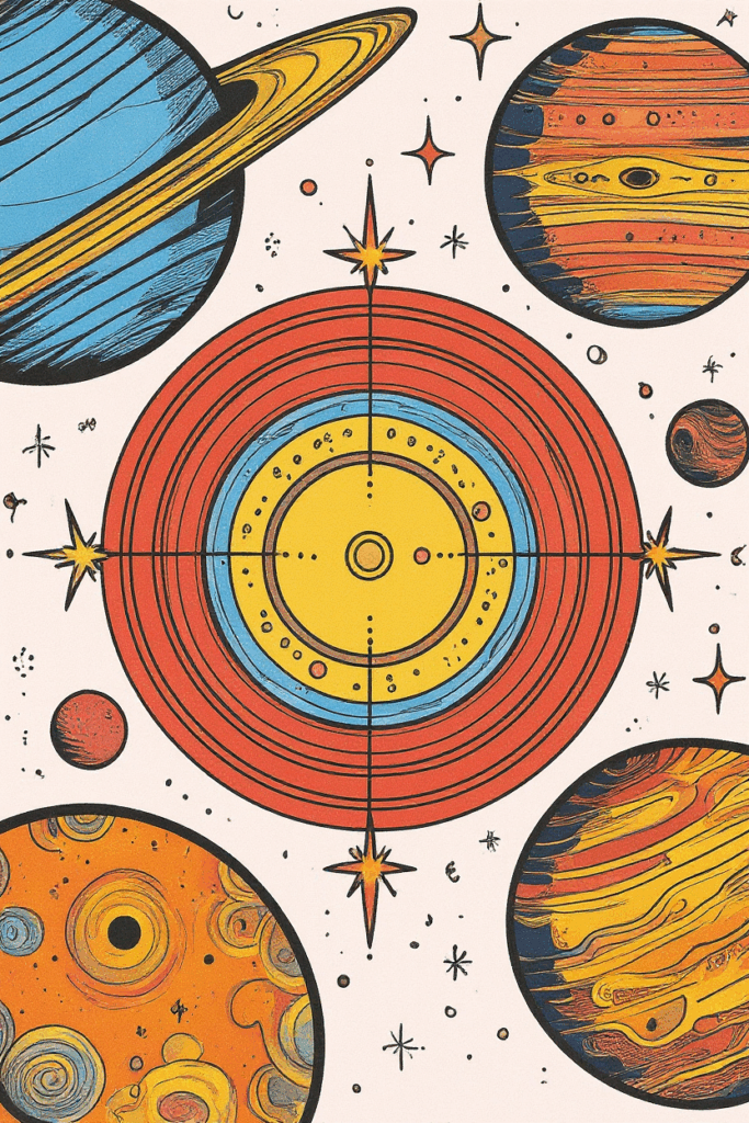 Lost Planets Coloring Book | Page ARC