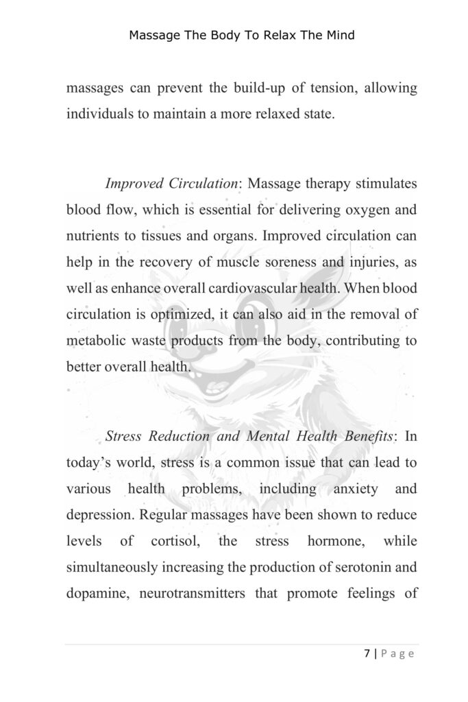 Massage The Body To Relax The Mind - Product Image