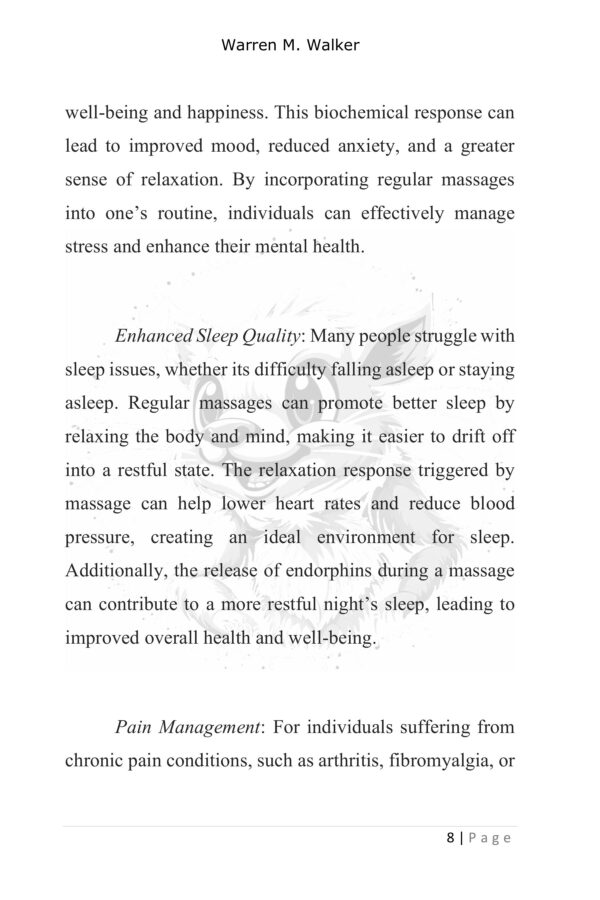 Massage The Body To Relax The Mind - Product Image