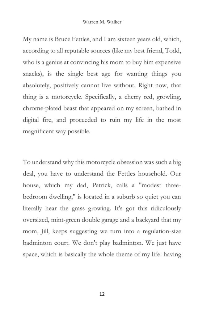 The Widowmake 1200 Short Story | ARC Page