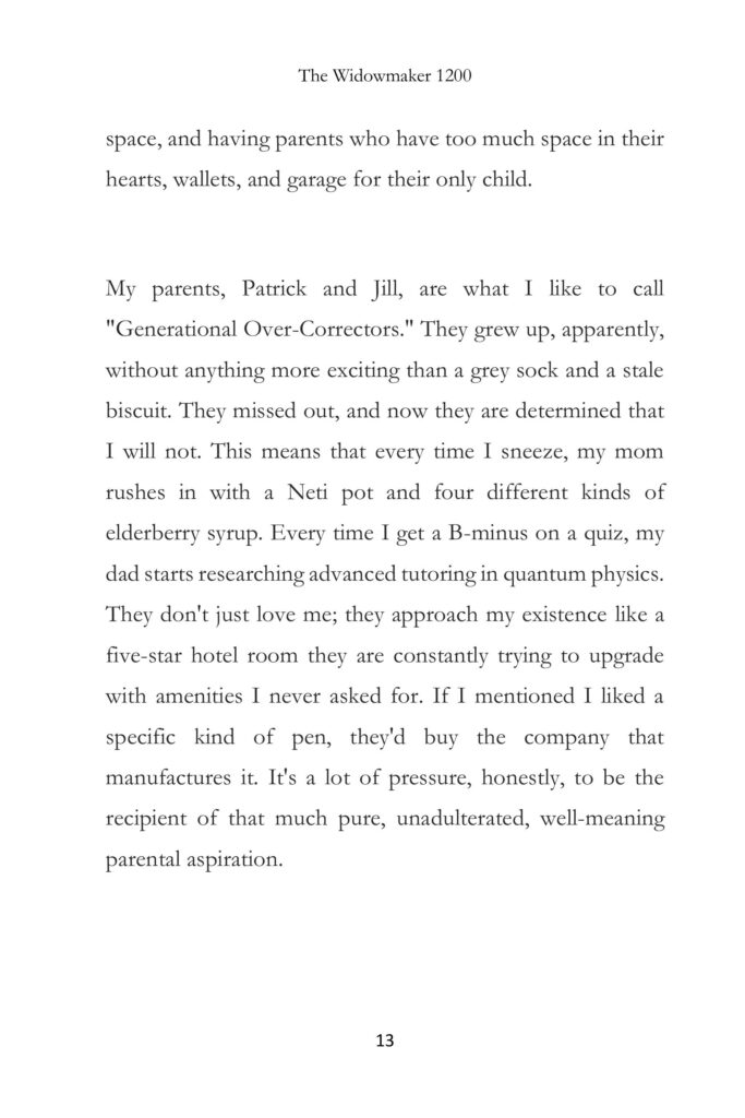 The Widowmake 1200 Short Story | ARC Page