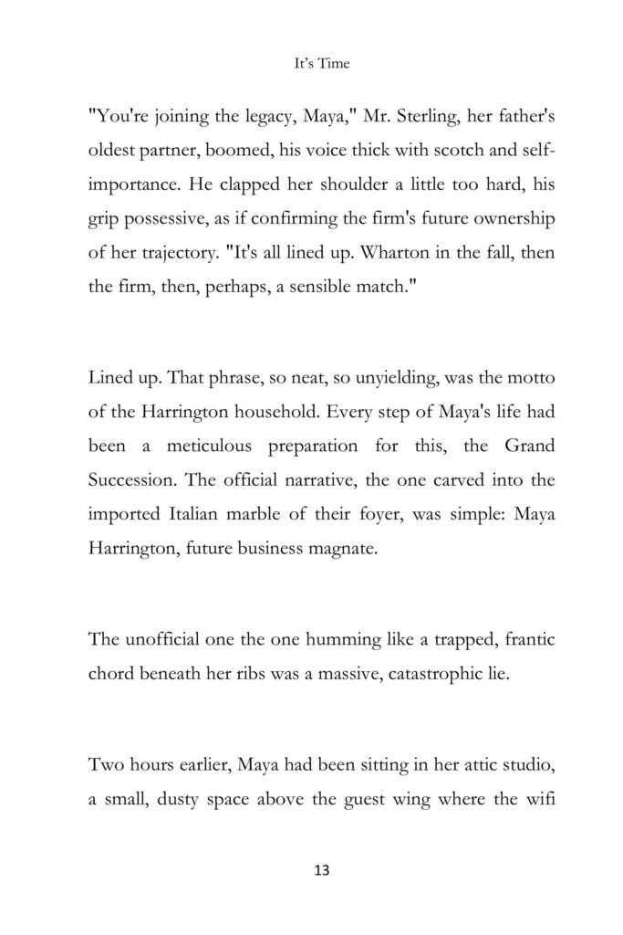 It's Time Short Story | ARC Page