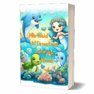 Mermaids Affirmations (Coloring Book) | Book Style Cover