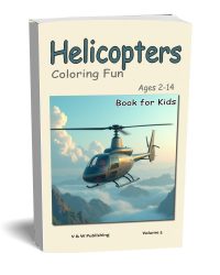 Helicopters Coloring Book | Cover