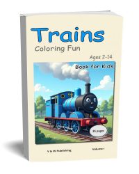 Trains Coloring Book | Cover