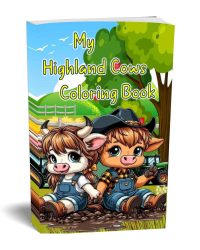 My Highland Cows Coloring Book | Cover