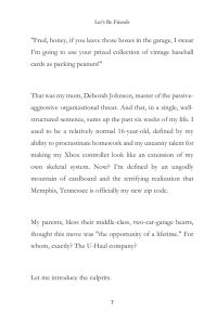Lets Be Friends Short Story | ARC Page