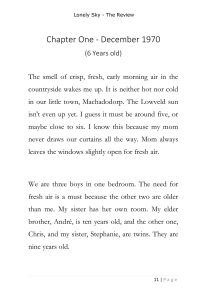 Lonely Sky (True Story) | ARC Page