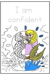 Mermaids Affirmations Coloring Book | Page ARC